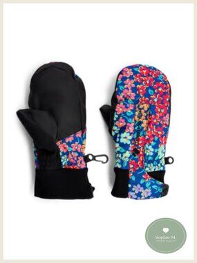 Waterproof Insulated Kids Winter Mittens Snow Gloves Fleece Lined